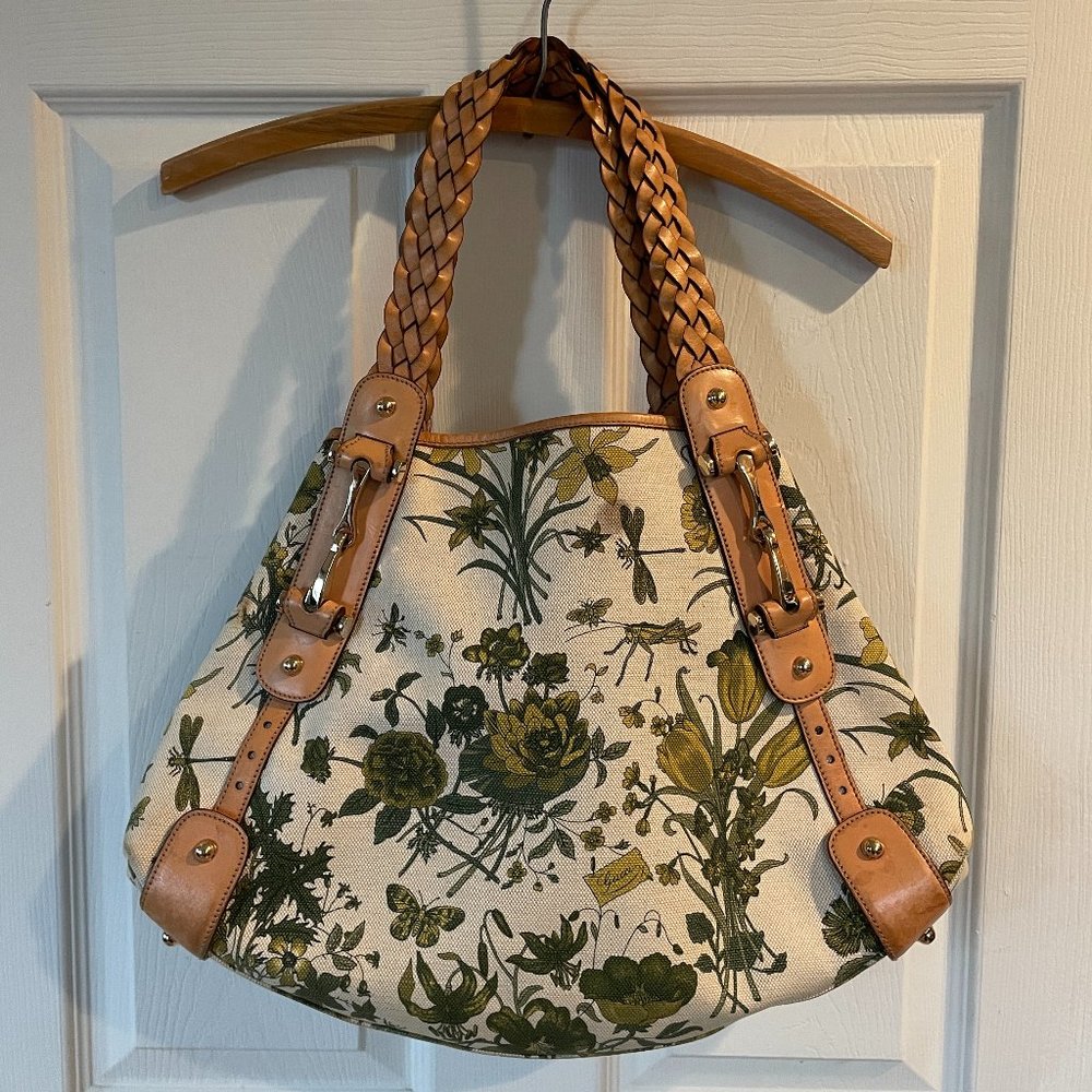 GUCCI Medium Flora Pelham Shoulder Bag